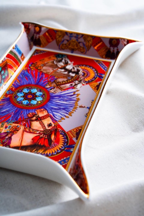 Acar Whisper Dikdörtgen Sunum Tabağı - 35 cm - Kırmızı RYL-07033