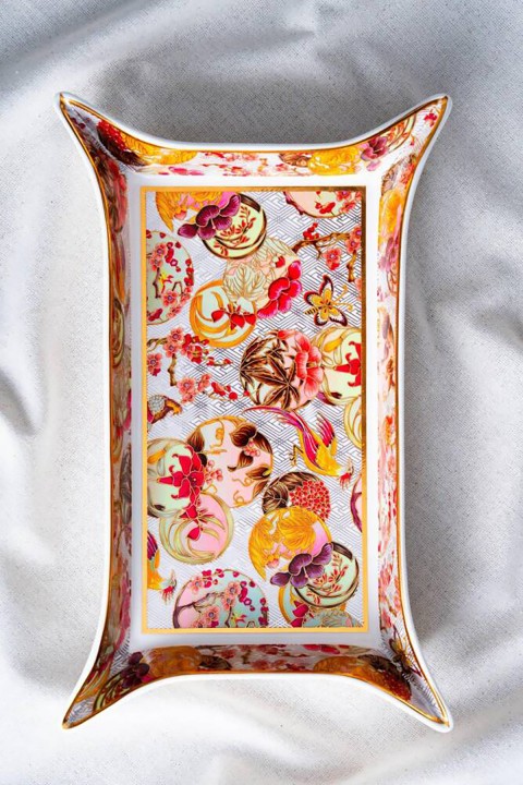 Acar Whisper Dikdörtgen Sunum Tabağı - 35 cm - Mor RYL-07033