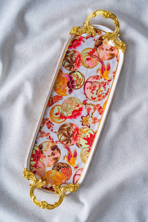 Acar Whisper Dikdörtgen Sunum Tabağı - 35.5 cm - Mor RYL-07030