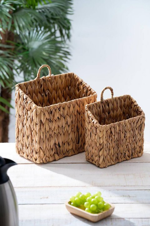 Acar Wicker İkili Hasır Sepet ACR-299