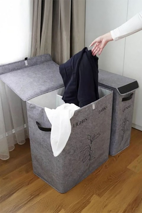 Alas Bohe Derili 2 Gözlü Çamaşır Sepeti