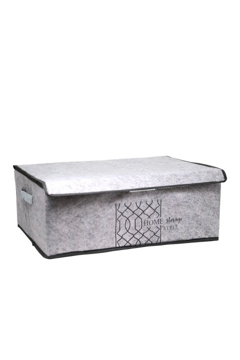 Alas Keçe Kapaklı Kutu Baza - Gri