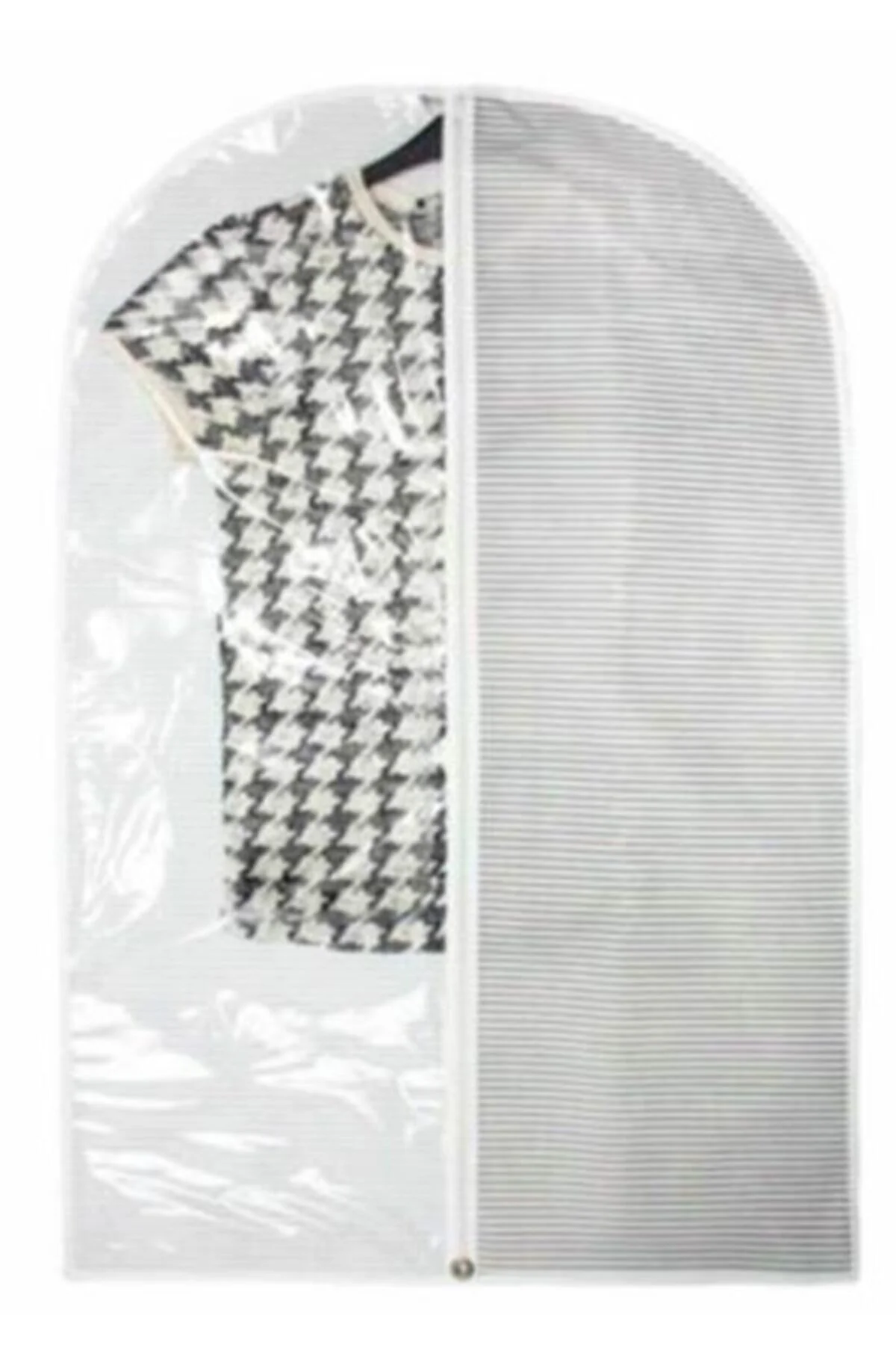 Alas Pencereli Elbise Kılıfı Mini - Bej