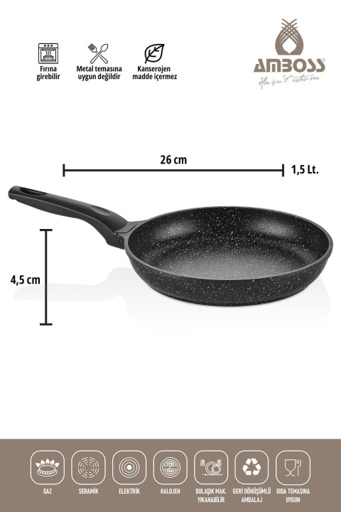 Amboss Montana 3 Parça Döküm Set - Siyah