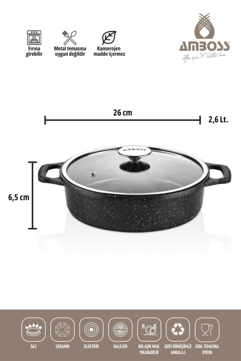 Amboss Montana 3 Parça Döküm Set - Siyah