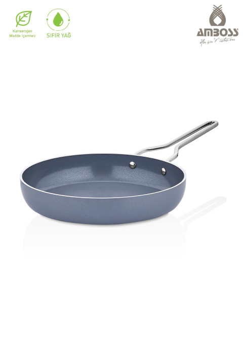 Amboss Sera Nova Yanmaz Yapışmaz Seramik Tava 24 cm - Gri
