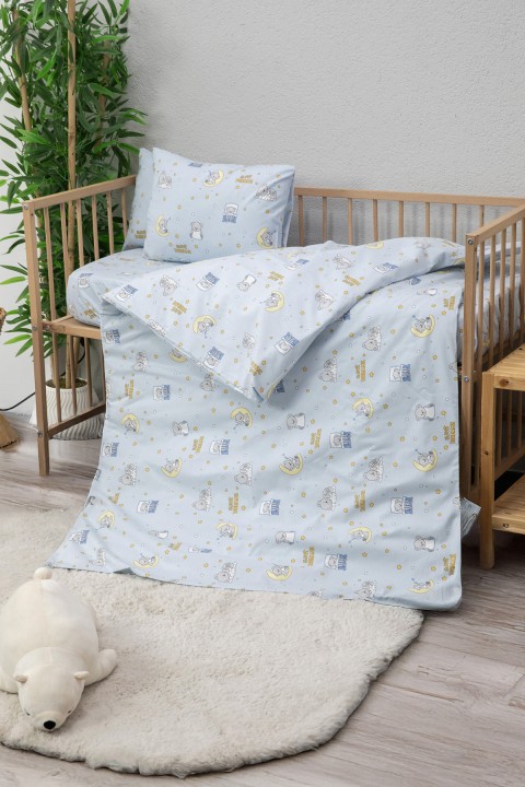 Baby %100 Pamuk Dream Sweet Bebek Nevresim Takımı - Mavi