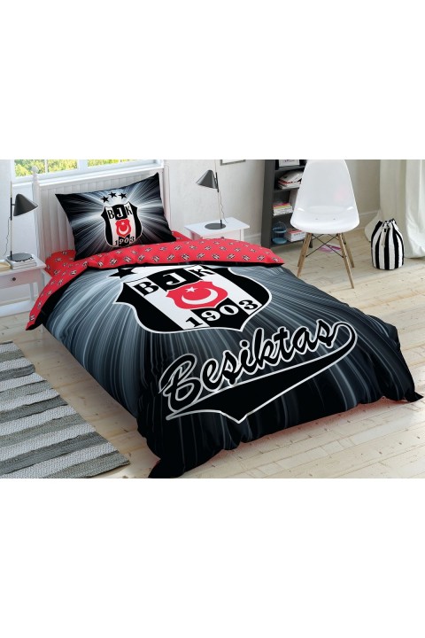 Beşiktaş Light Glow Pamuk Lisanslı Nevresim Takımı