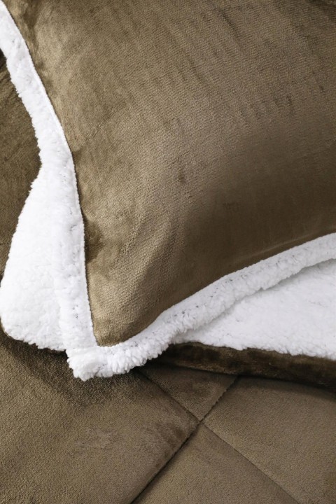 Comforter Tek Kişilik Battaniye Seti - Haki
