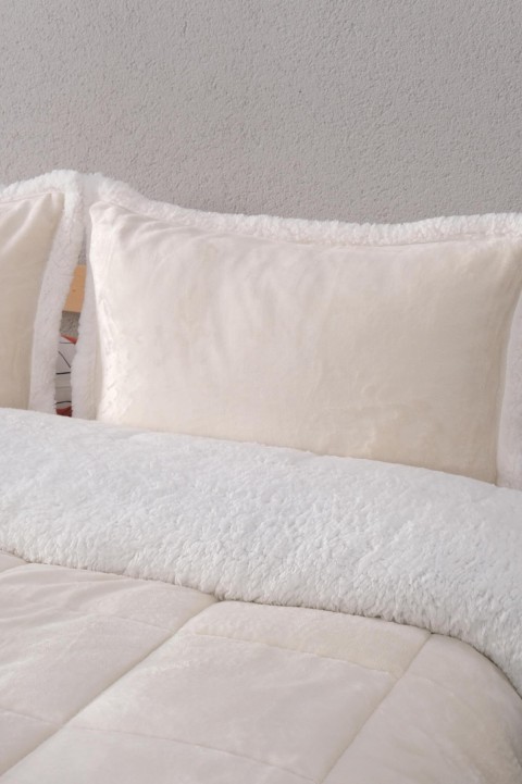 Comforter Tek Kişilik Battaniye Seti - Krem