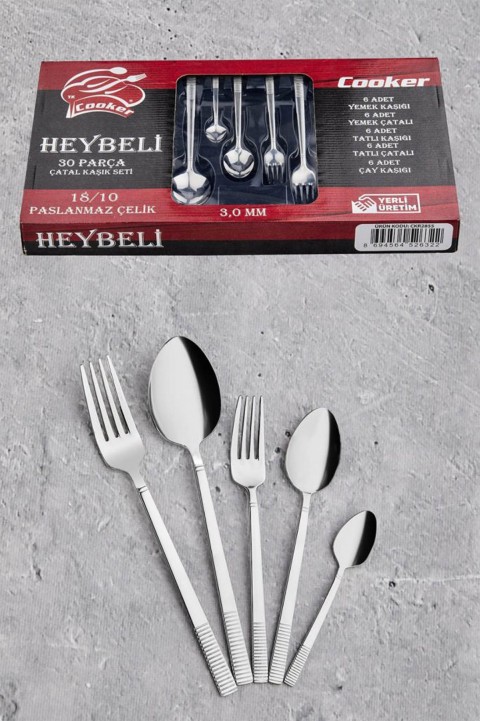 Cooker 2855 Heybeli 30 Parça Çatal Kaşık Bıçak Seti