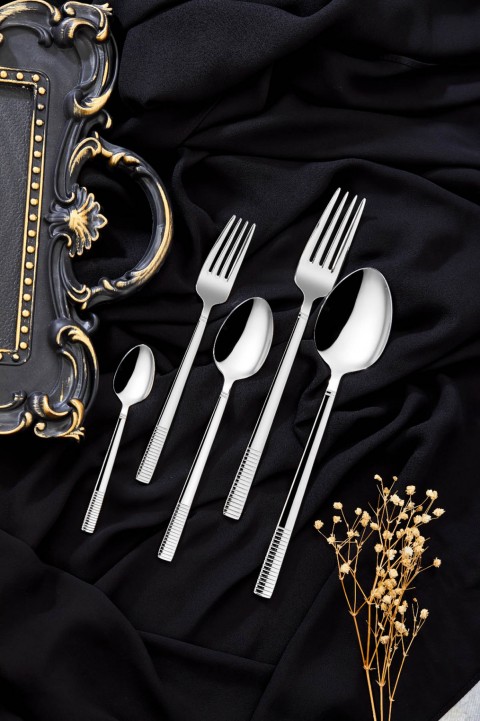 Cooker 2855 Heybeli 30 Parça Çatal Kaşık Bıçak Seti