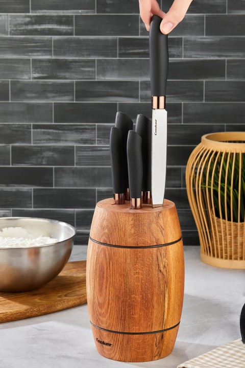 Cooker CKR3585 Ahşap Standlı 6 Parça Bıçak Seti