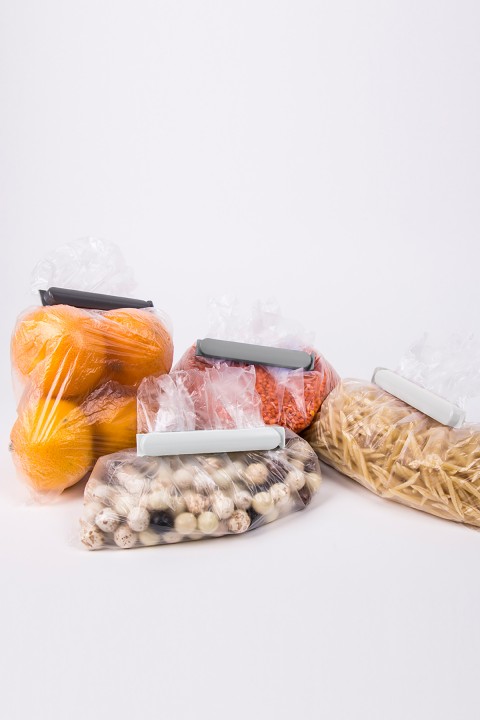 DecoBella 4'lü Poşet Kıskacı 50635 - Renkli