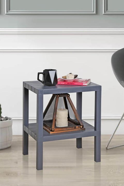 DecoBella Antrasit 2'li Modüler Raf 81504 - Antrasit