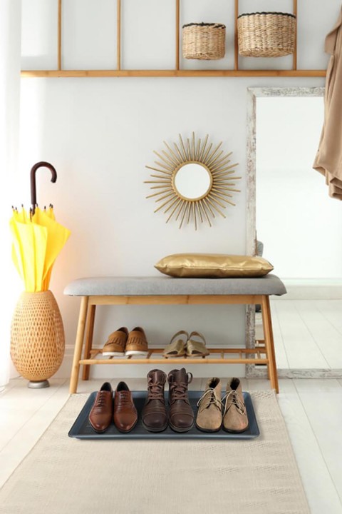 DecoBella Çok Amaçlı Ayakkabı Tepsisi 50837 - Antrasit