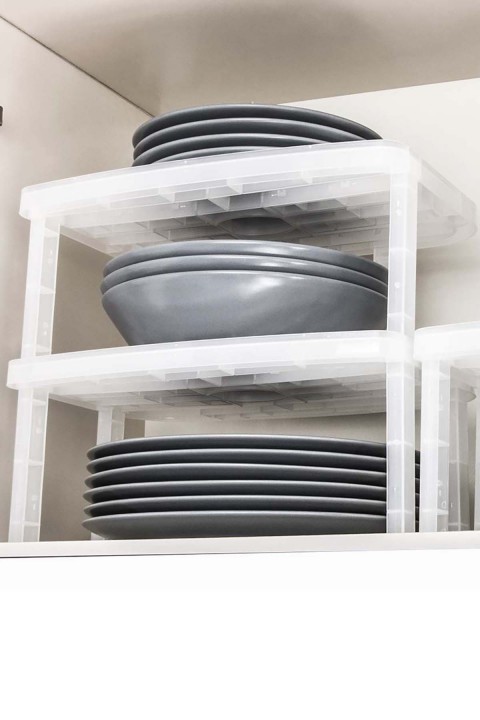 DecoBella Dolap İçi Çok Katlı Raf 50806 - Beyaz