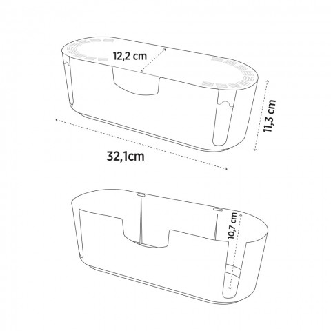 DecoBella Kablo Düzenleyici 50808 - Beyaz