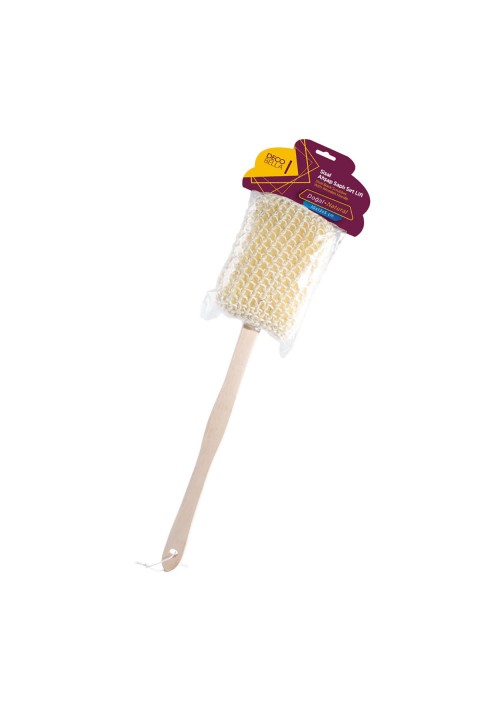 DecoBella Sisal Ahşap Saplı Sırt Lifi 70164 - Krem