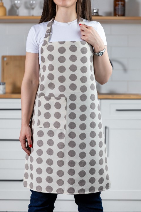 Elegan Chef Ayar Askılı Mutfak Önlüğü - Kahve