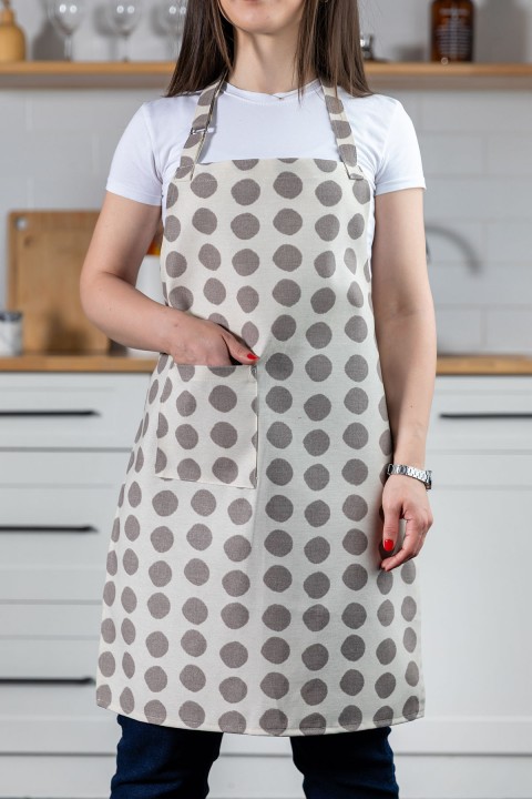 Elegan Chef Ayar Askılı Mutfak Önlüğü - Kahve