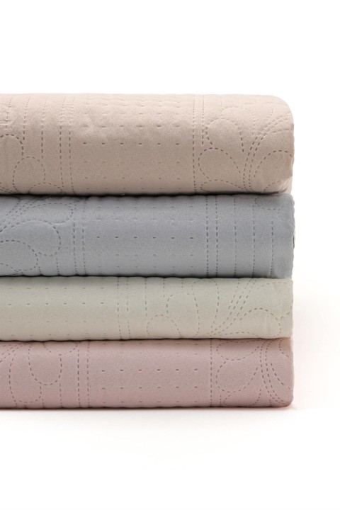 Elif Jumbo Soft Çift Kişilik Yatak Örtüsü Takımı - Pudra