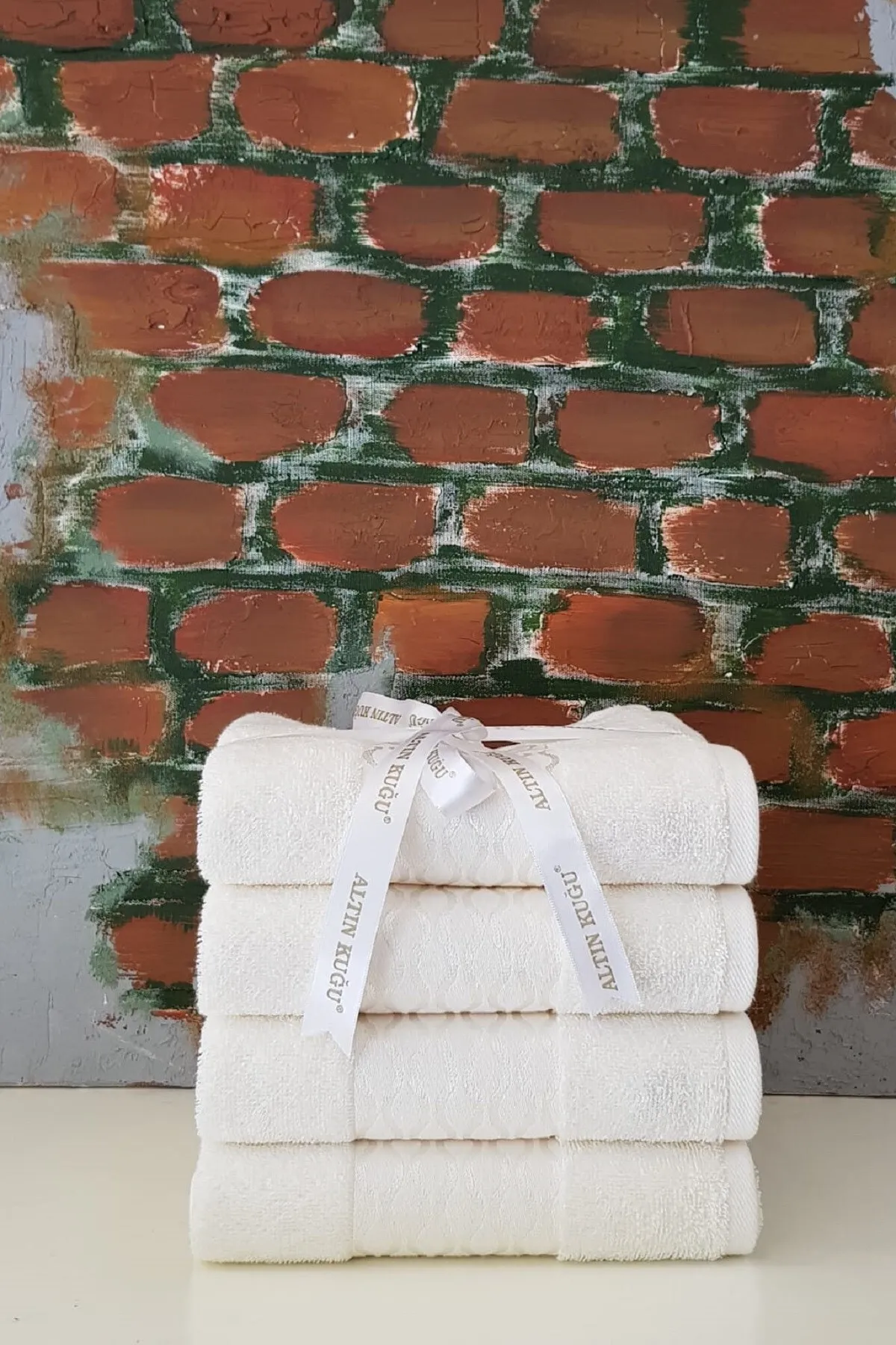 Elissa Havlu 4 Adet - Krem