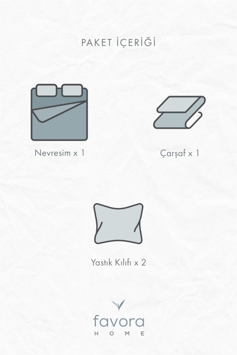 Milet Organik Pamuk Keten Çift Kişilik Nevresim Ta