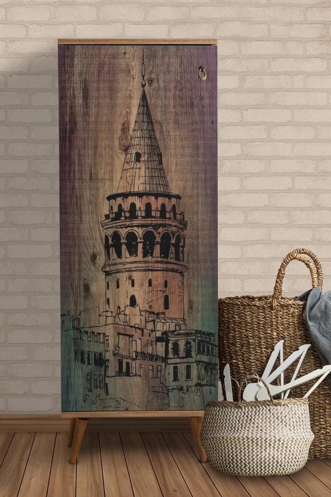 Favora Arton Galata Kulesi Çok Amaçlı Dolap - Atlantik Çam