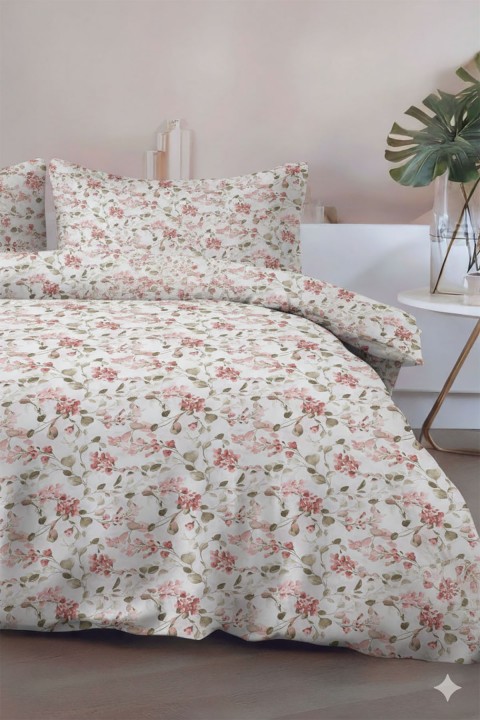 Favora Bella Çift kişilik %100 Pamuk Nevresim Takımı - Pudra