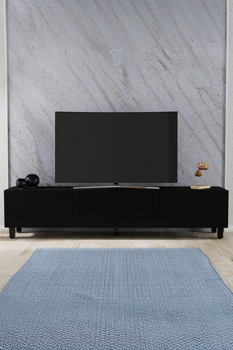 Favora Black 3 Kapaklı TV Ünitesi - Siyah 180 cm