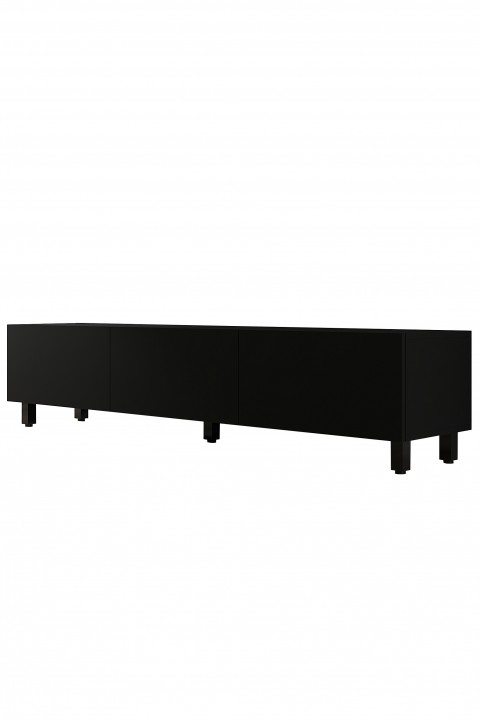 Favora Black 3 Kapaklı TV Ünitesi - Siyah 180 cm