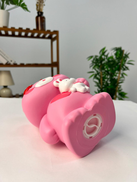 Favora Çilekli Ayıcık Kumbara - Pembe