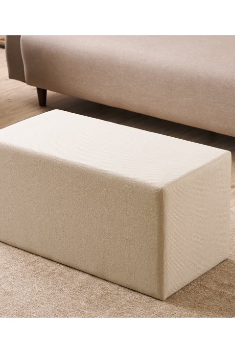 Favora Demre Puf - Krem