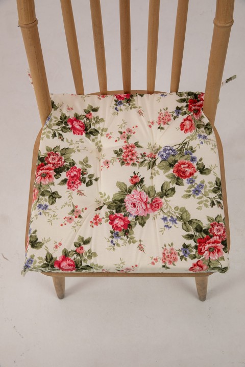 Favora Florya Süngerli Sandalye Minderi 40x40 Cm - Pembe