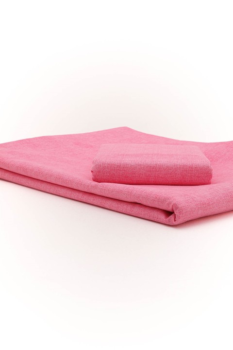 Mimosa Pamuklu Ranforce Tek Kişilik Nevresim Seti - Şeker Pembe