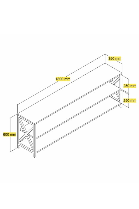 Favora Hector Tv Ünitesi - Siyah