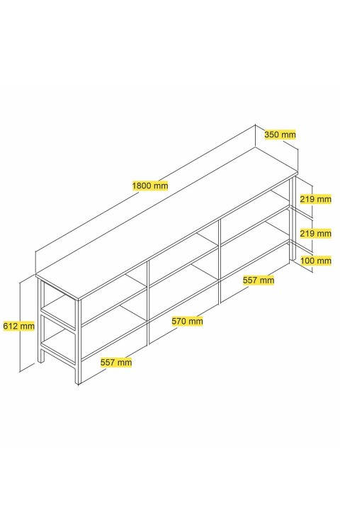 Favora Hector Tv Ünitesi - Siyah