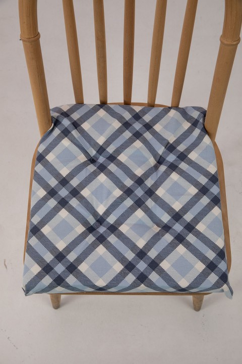 Favora Karelia Süngerli Sandalye Minderi 40x40 Cm - Mavi