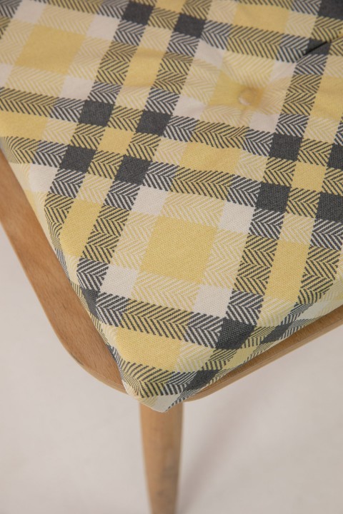 Favora Karelia Süngerli Sandalye Minderi 40x40 Cm - Sarı