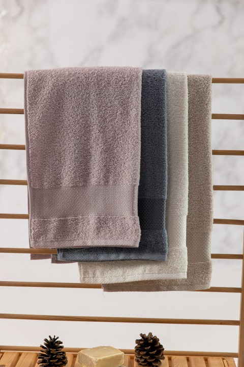 Favora Lena Darla 4lü Havlu Set 50x85 Cm - Krem