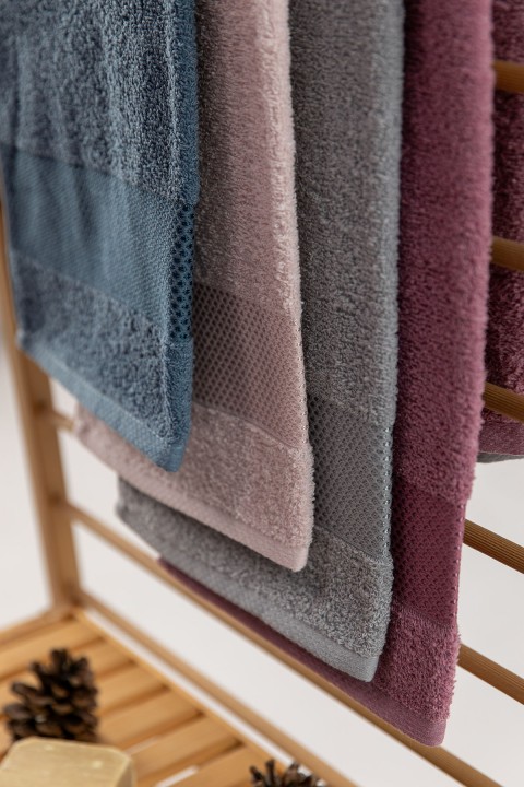 Favora Lena Darla 4lü Havlu Set 50x85 Cm - Lacivert