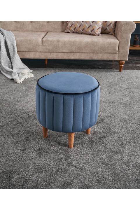 Favora Lindy Puf - Mavi