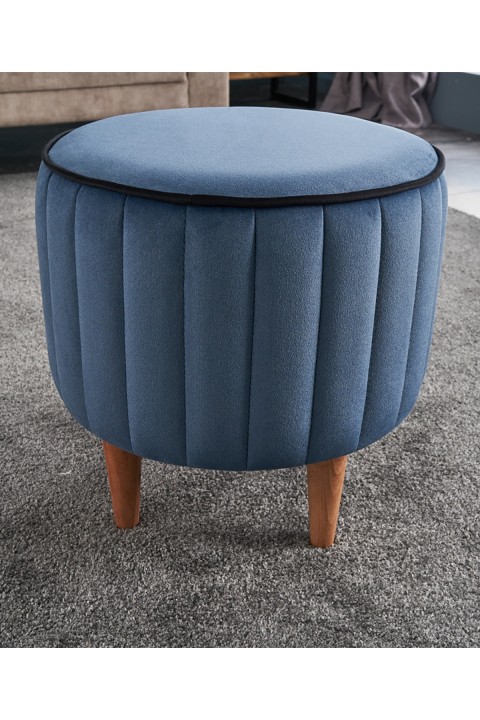 Favora Lindy Puf - Mavi