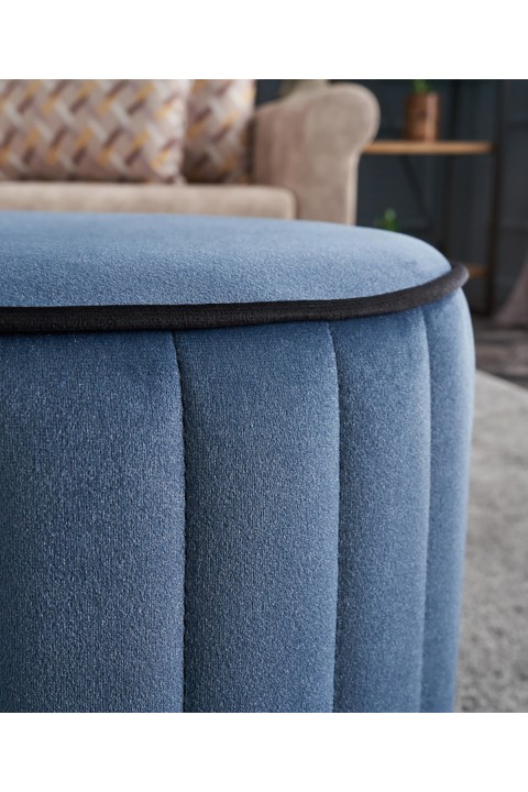 Favora Lindy Puf - Mavi