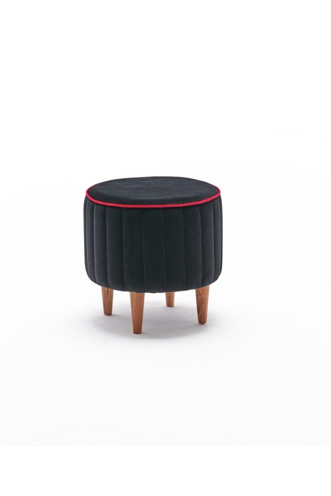 Favora Lindy Puf - Siyah