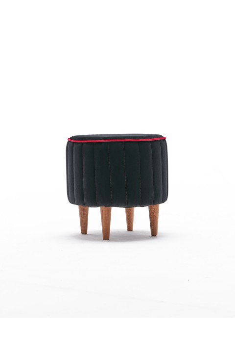 Favora Lindy Puf - Siyah