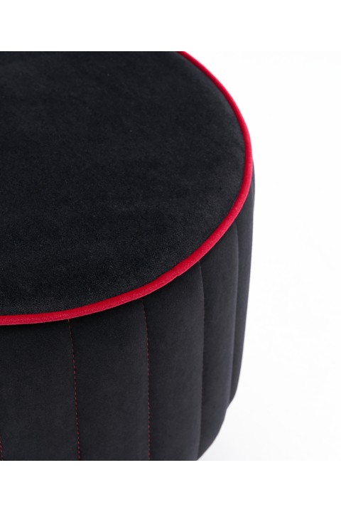 Favora Lindy Puf - Siyah