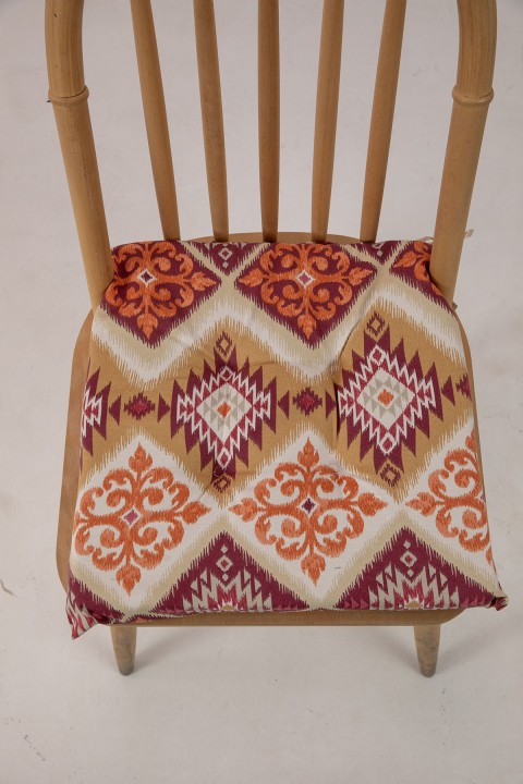 Favora Liora Süngerli Sandalye Minderi 40x40 Cm - Turuncu