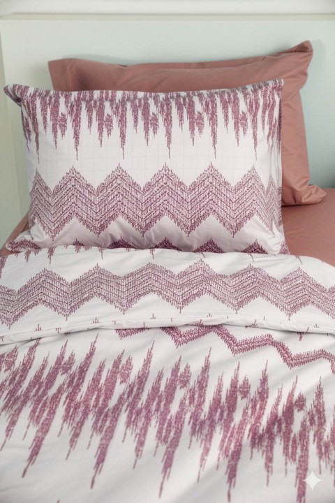 Favora Lunex Lastikli Çarşaflı Tek Kişilik Nevresim Takımı - Mor